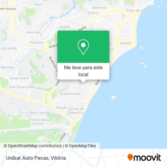 Unibat Auto Pecas mapa