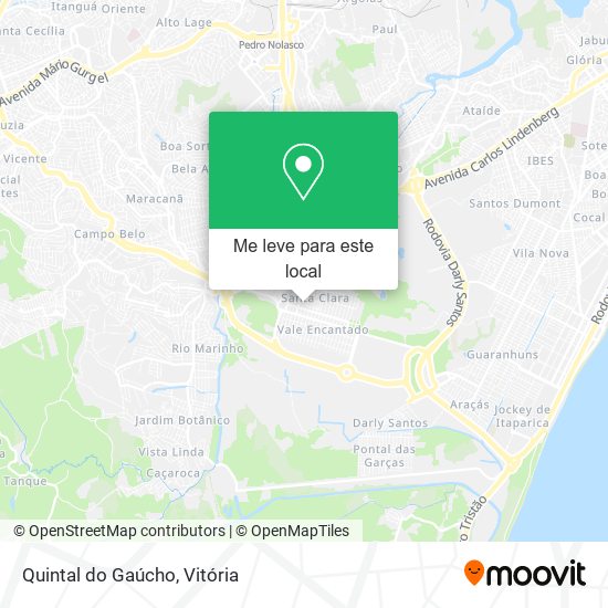 Quintal do Gaúcho mapa