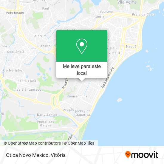 Otica Novo Mexico mapa