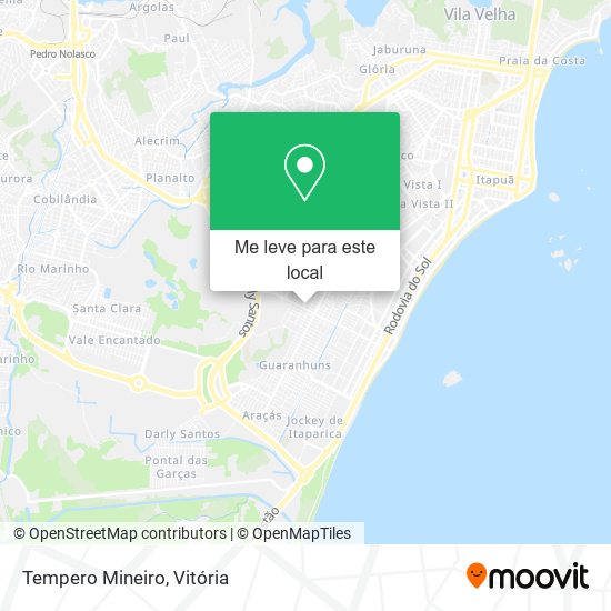 Tempero Mineiro mapa