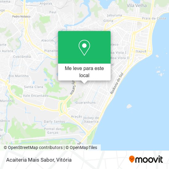 Acaiteria Mais Sabor mapa