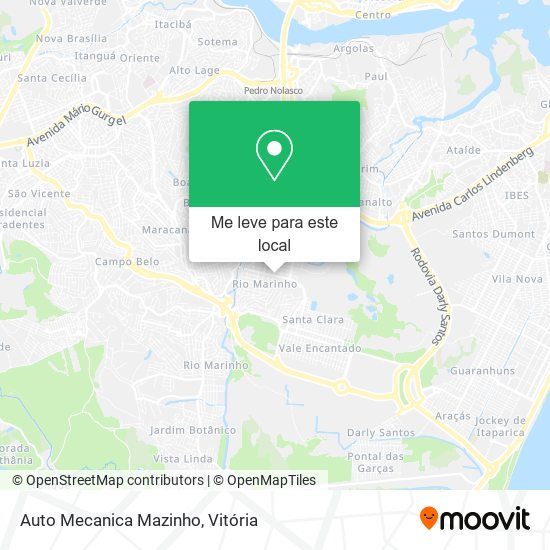 Auto Mecanica Mazinho mapa
