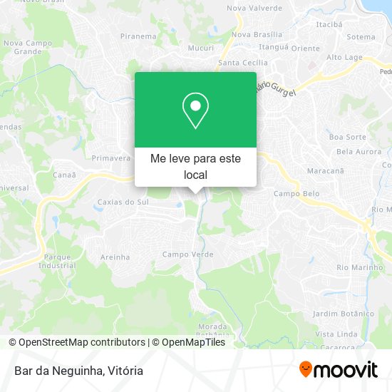 Bar da Neguinha mapa
