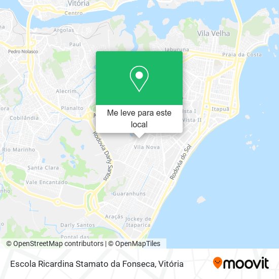 Escola Ricardina Stamato da Fonseca mapa