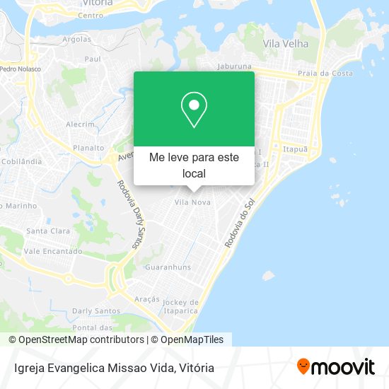 Igreja Evangelica Missao Vida mapa