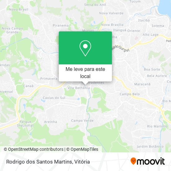 Rodrigo dos Santos Martins mapa