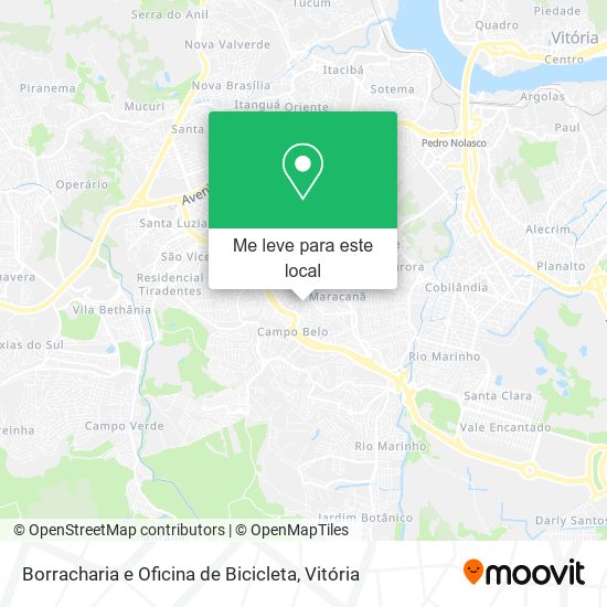 Borracharia e Oficina de Bicicleta mapa