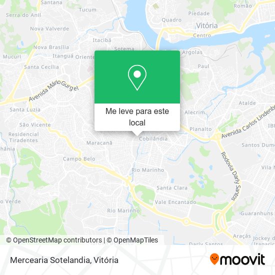 Mercearia Sotelandia mapa