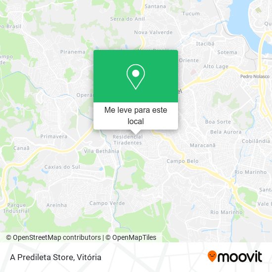 A Predileta Store mapa