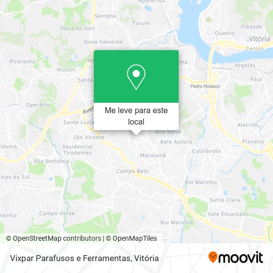 Vixpar Parafusos e Ferramentas mapa