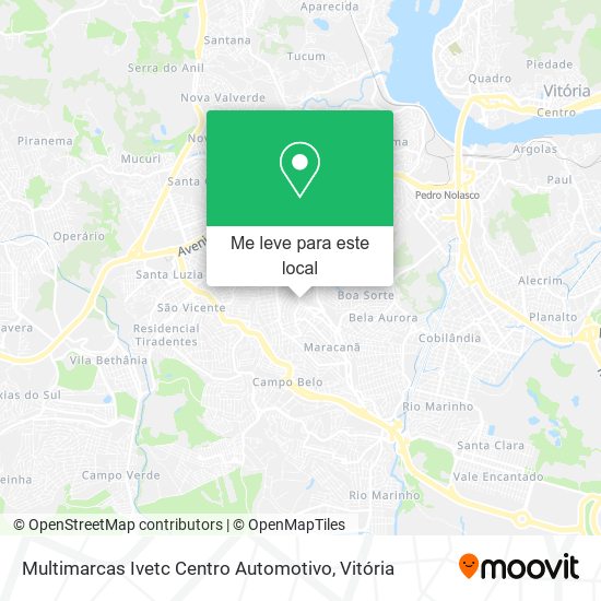 Multimarcas Ivetc Centro Automotivo mapa