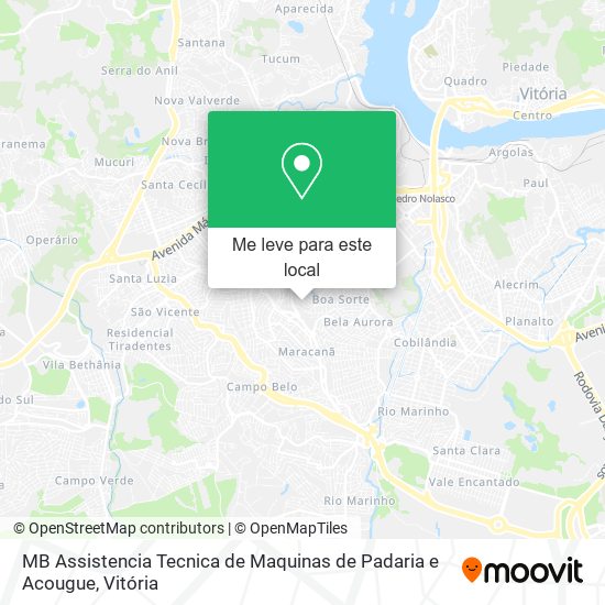 MB Assistencia Tecnica de Maquinas de Padaria e Acougue mapa