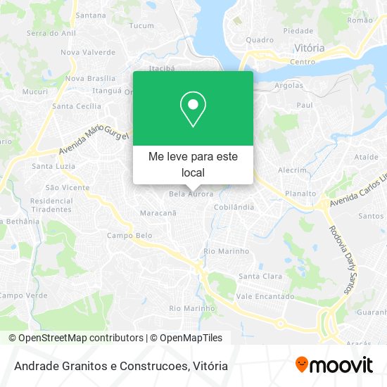 Andrade Granitos e Construcoes mapa