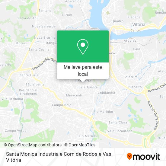 Santa Monica Industria e Com de Rodos e Vas mapa