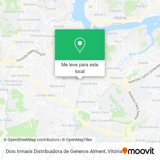 Dois Irmaos Distribuidora de Generos Alment mapa