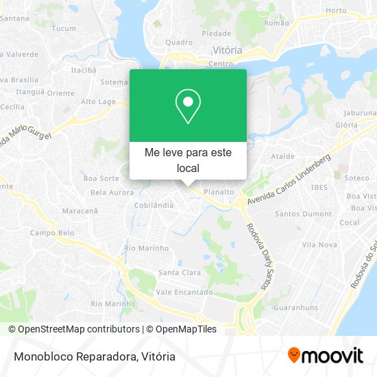 Monobloco Reparadora mapa