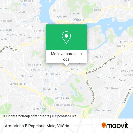 Armarinho E Papelaria Maia mapa