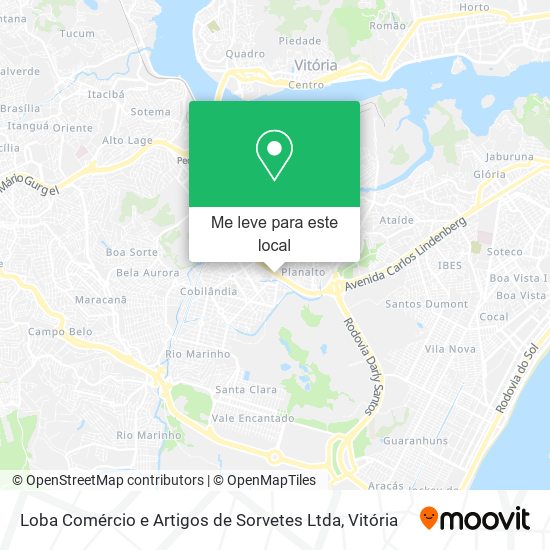 Loba Comércio e Artigos de Sorvetes Ltda mapa