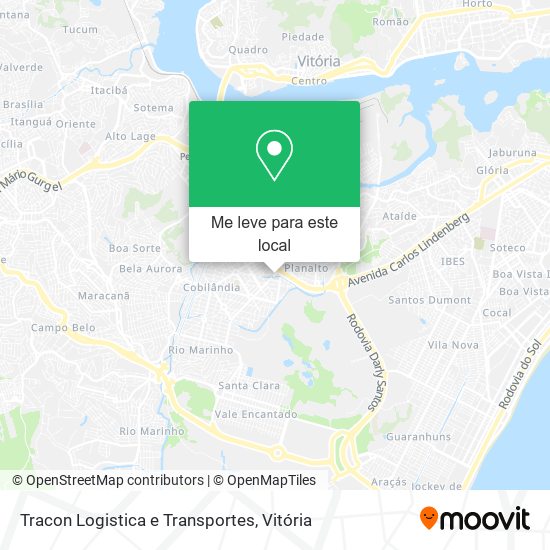 Tracon Logistica e Transportes mapa