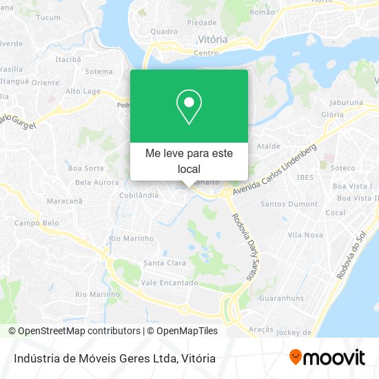 Indústria de Móveis Geres Ltda mapa