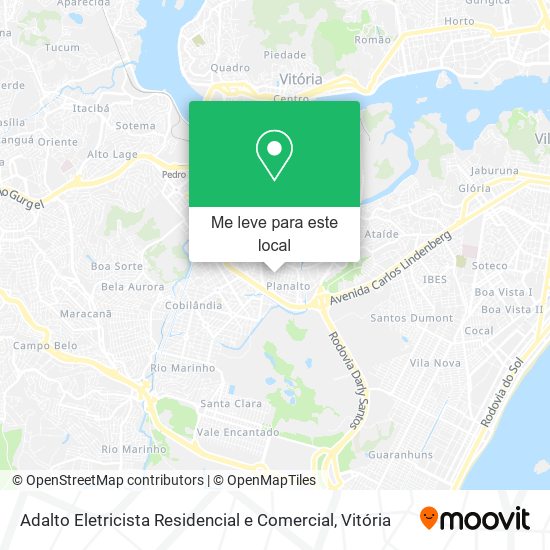 Adalto Eletricista Residencial e Comercial mapa