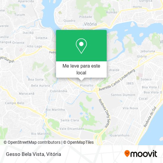 Gesso Bela Vista mapa