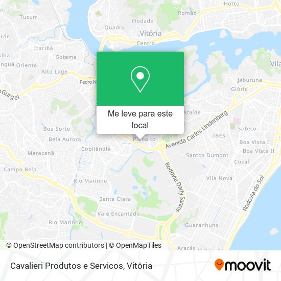 Cavalieri Produtos e Servicos mapa