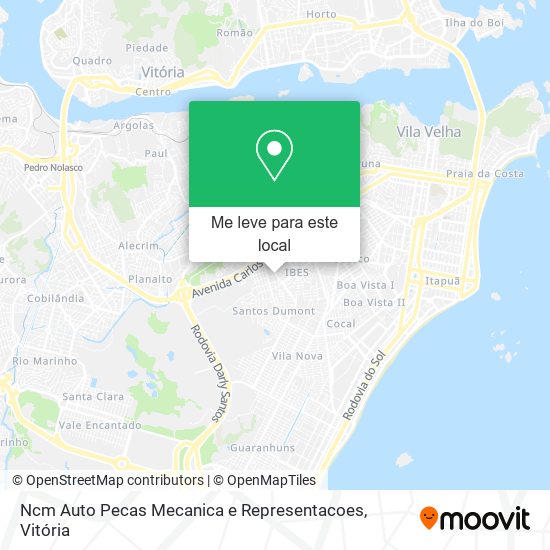 Ncm Auto Pecas Mecanica e Representacoes mapa