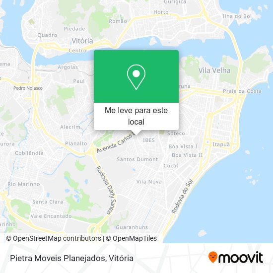 Pietra Moveis Planejados mapa