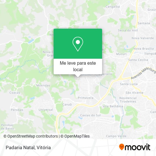 Padaria Natal mapa