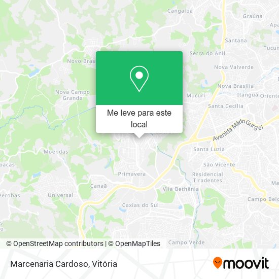 Marcenaria Cardoso mapa