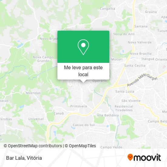Bar Lala mapa