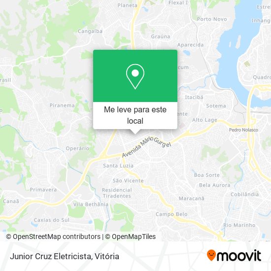 Junior Cruz Eletricista mapa
