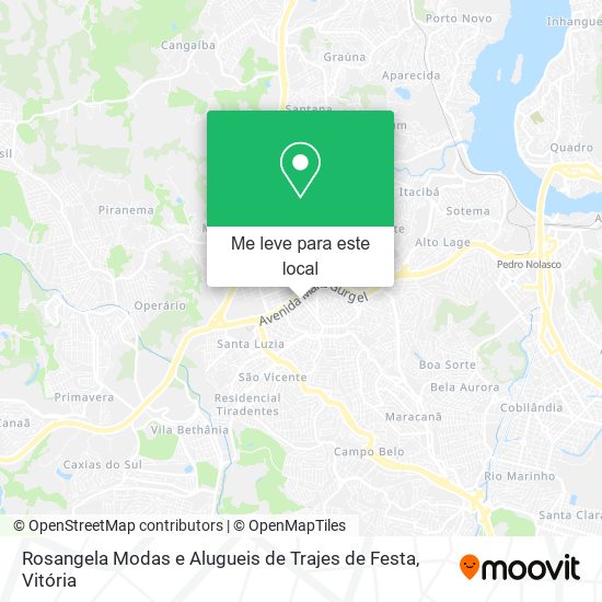 Rosangela Modas e Alugueis de Trajes de Festa mapa