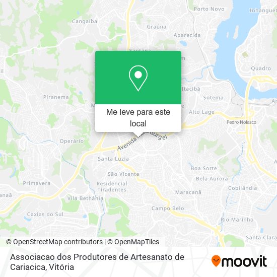 Associacao dos Produtores de Artesanato de Cariacica mapa