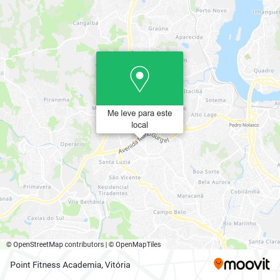 Point Fitness Academia mapa