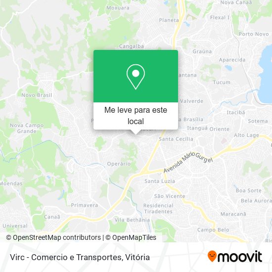 Virc - Comercio e Transportes mapa