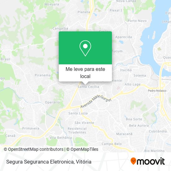 Segura Seguranca Eletronica mapa