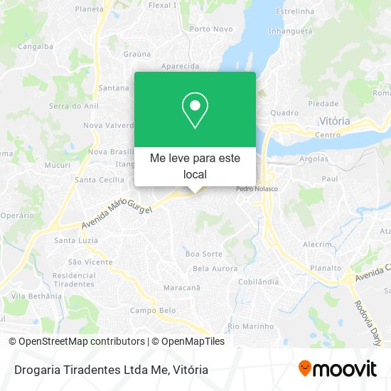 Drogaria Tiradentes Ltda Me mapa