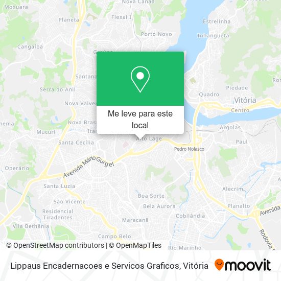 Lippaus Encadernacoes e Servicos Graficos mapa