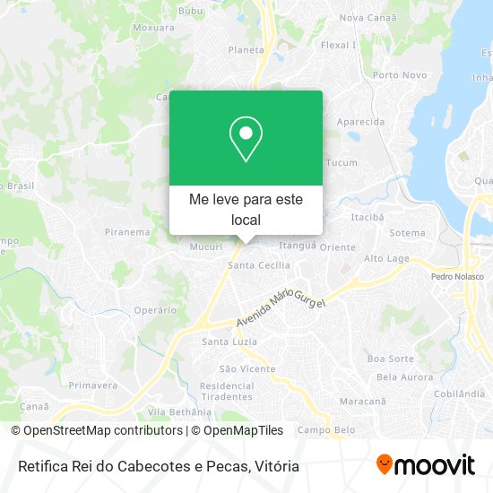 Retifica Rei do Cabecotes e Pecas mapa