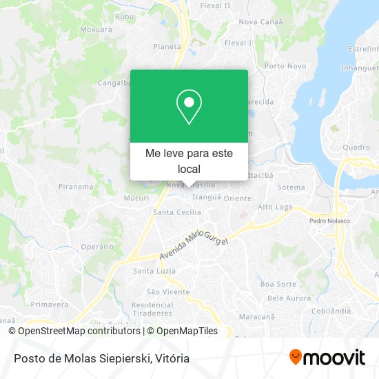 Posto de Molas Siepierski mapa