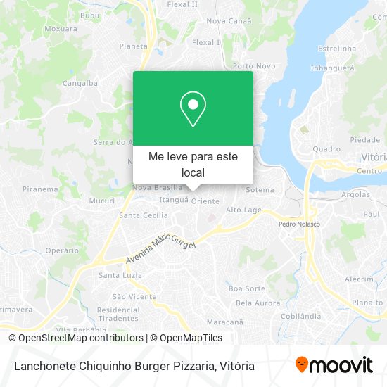 Lanchonete Chiquinho Burger Pizzaria mapa