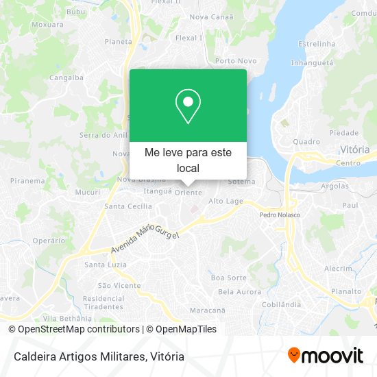 Caldeira Artigos Militares mapa