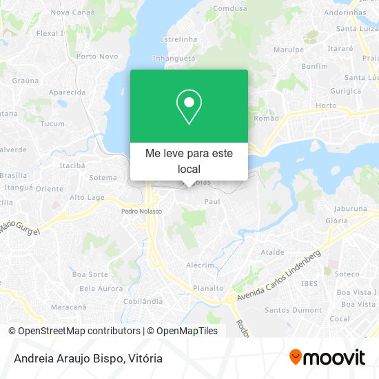 Andreia Araujo Bispo mapa