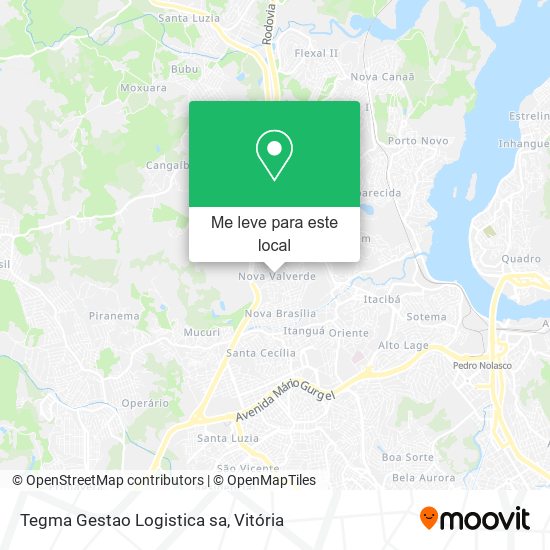 Tegma Gestao Logistica sa mapa
