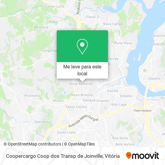 Coopercargo Coop dos Transp de Joinville mapa