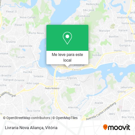 Livraria Nova Aliança mapa