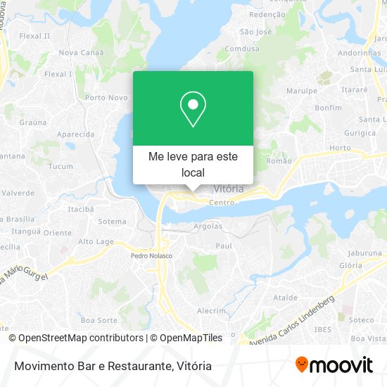 Movimento Bar e Restaurante mapa