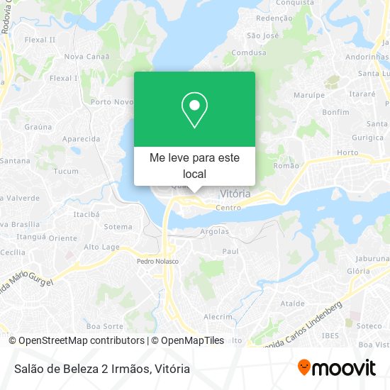 Salão de Beleza 2 Irmãos mapa